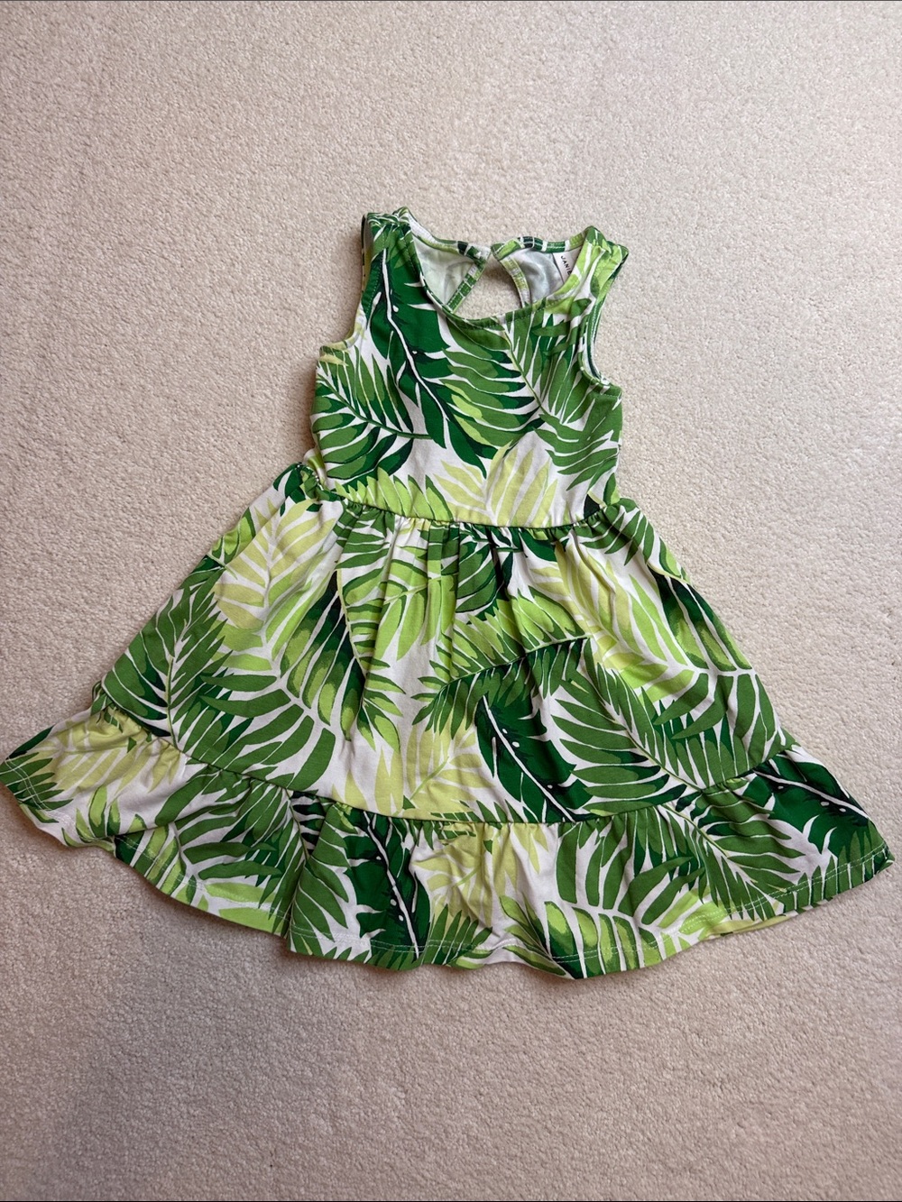 Janie and Jack The Everyday Dress Meadow Green Palm Size 3